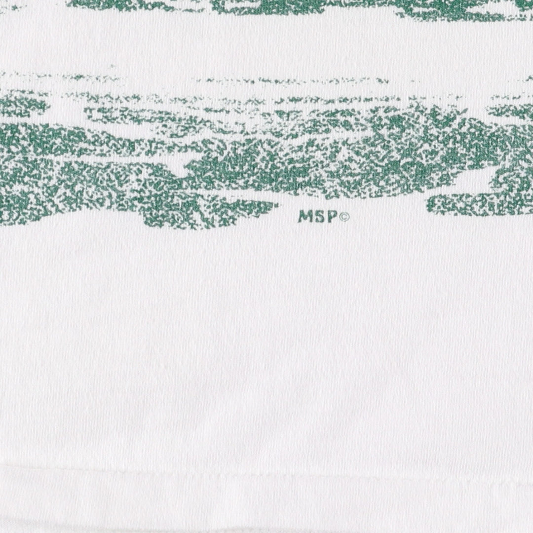 ~90'S souvenir T-shirt, men's XL size, vintage unclear white type Vintage Second Hand