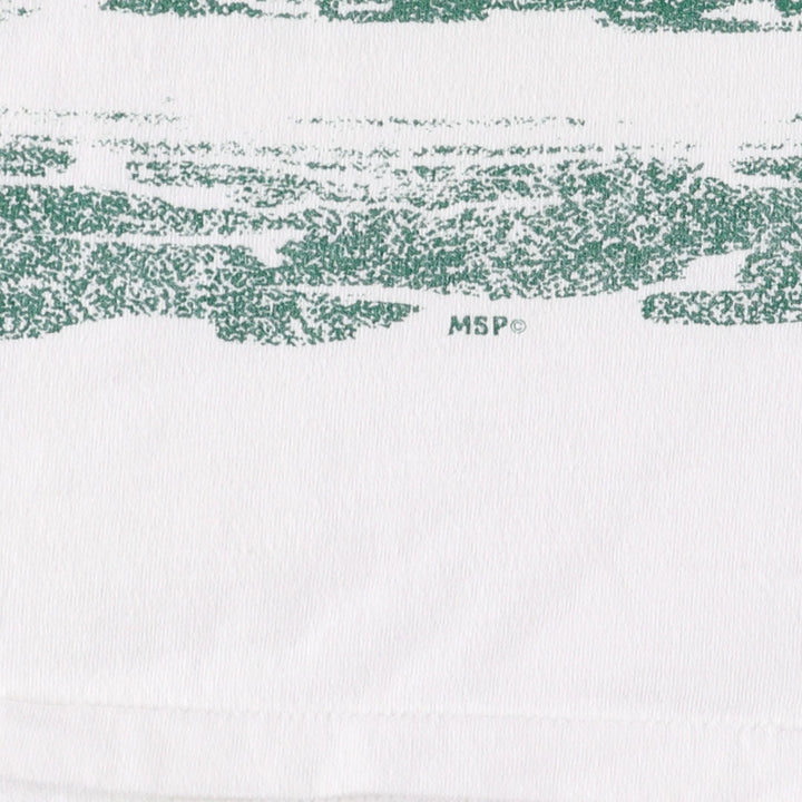 ~90'S souvenir T-shirt, men's XL size, vintage unclear white type Vintage Second Hand
