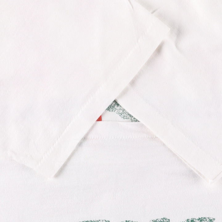~90'S souvenir T-shirt, men's XL size, vintage unclear white type Vintage Second Hand