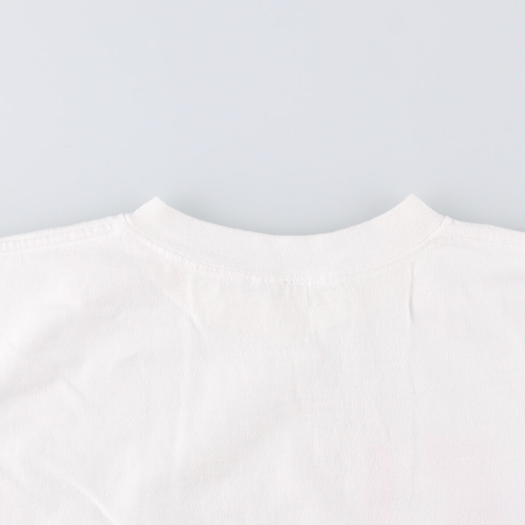 ~90'S souvenir T-shirt, men's XL size, vintage unclear white type Vintage Second Hand
