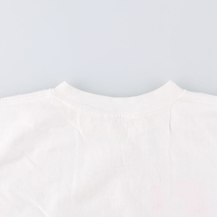 ~90'S souvenir T-shirt, men's XL size, vintage unclear white type Vintage Second Hand