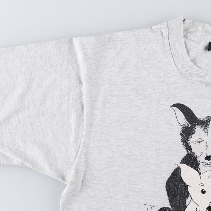 SCREEN STARS Erotic T-shirt Printed T-shirt Made in USA Men's L size cotton gray type Vintage Second Hand