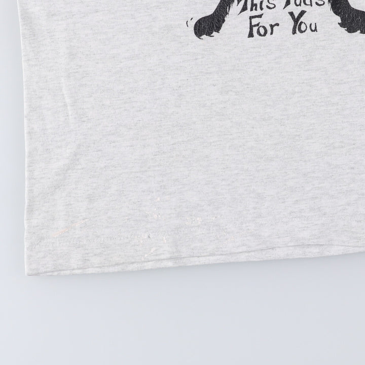SCREEN STARS Erotic T-shirt Printed T-shirt Made in USA Men's L size cotton gray type Vintage Second Hand