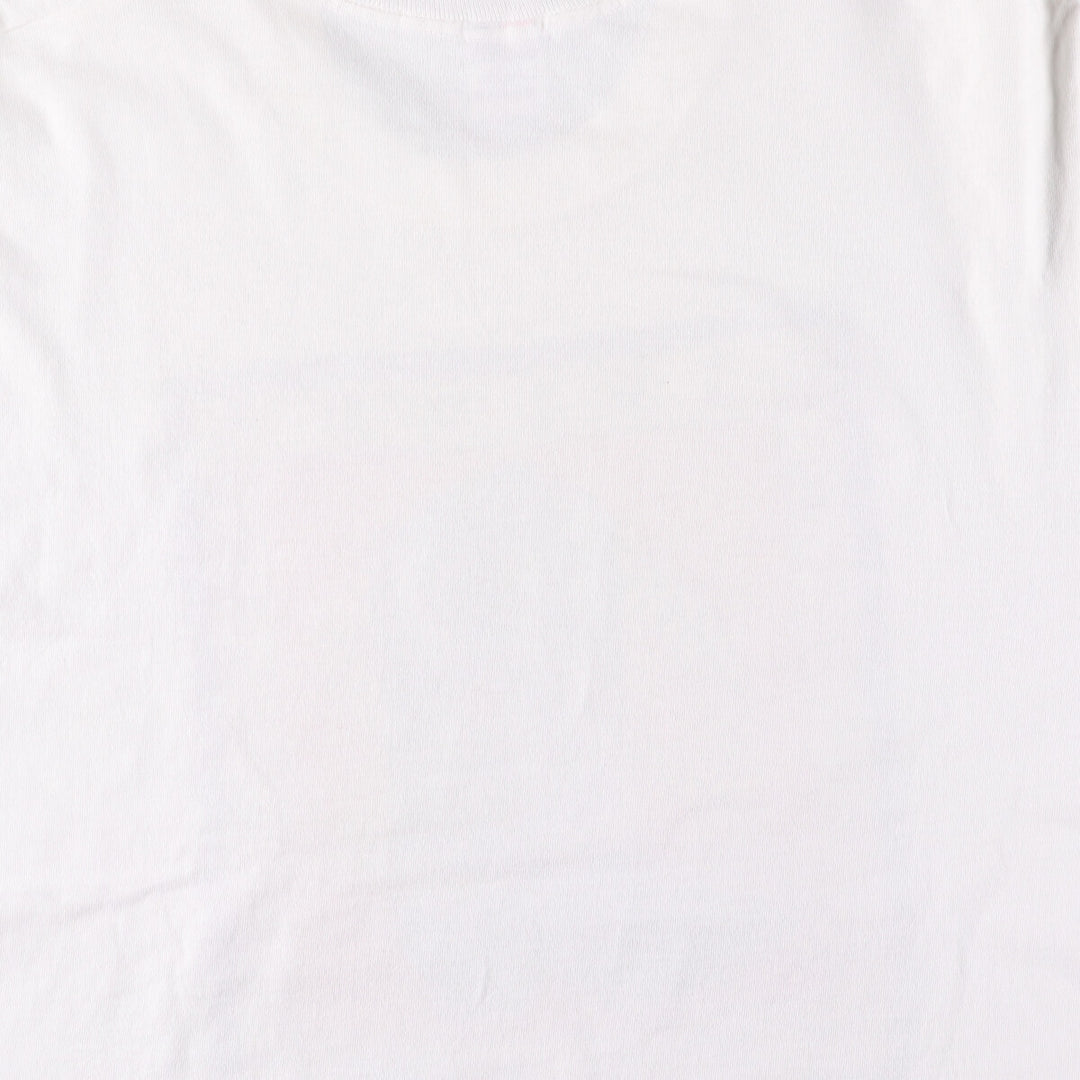 90'S Fruit of the Loom printed T-shirt, made in the USA, men's XL size, vintage cotton white type Vintage Second Hand