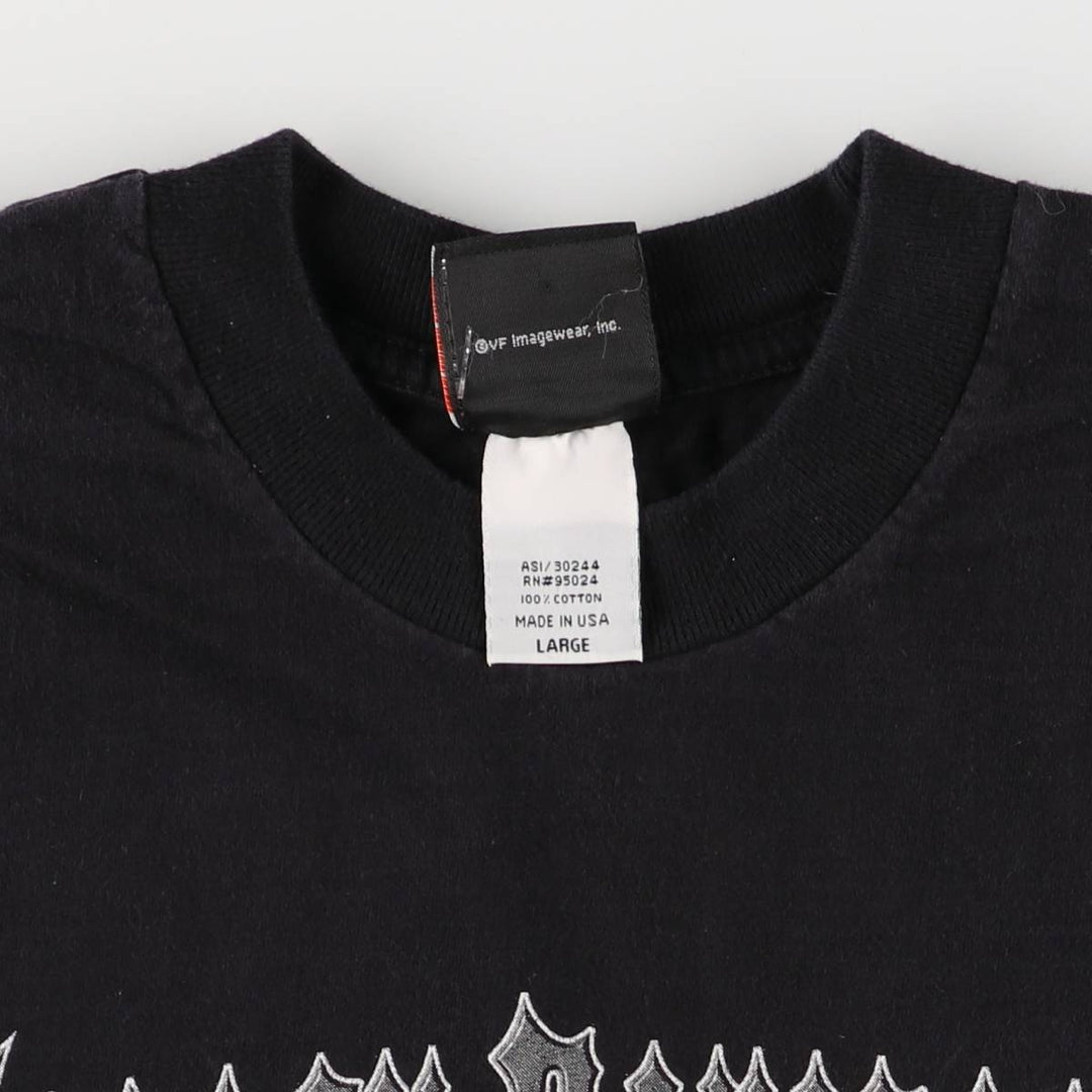 00'S Harley-Davidson Motorcycle Bike T-shirt Made in USA Men's L size cotton black type Vintage Second Hand