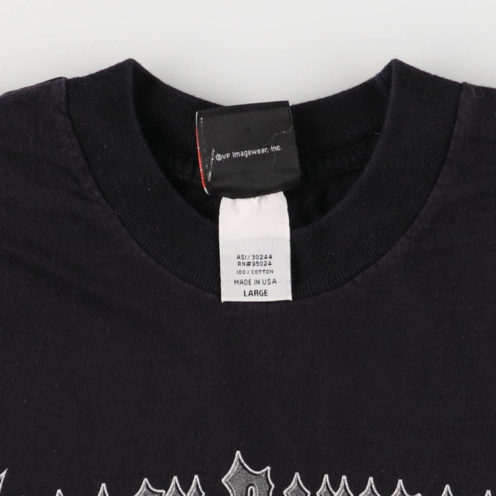 00'S Harley-Davidson Motorcycle Bike T-shirt Made in USA Men's L size cotton black type Vintage Second Hand