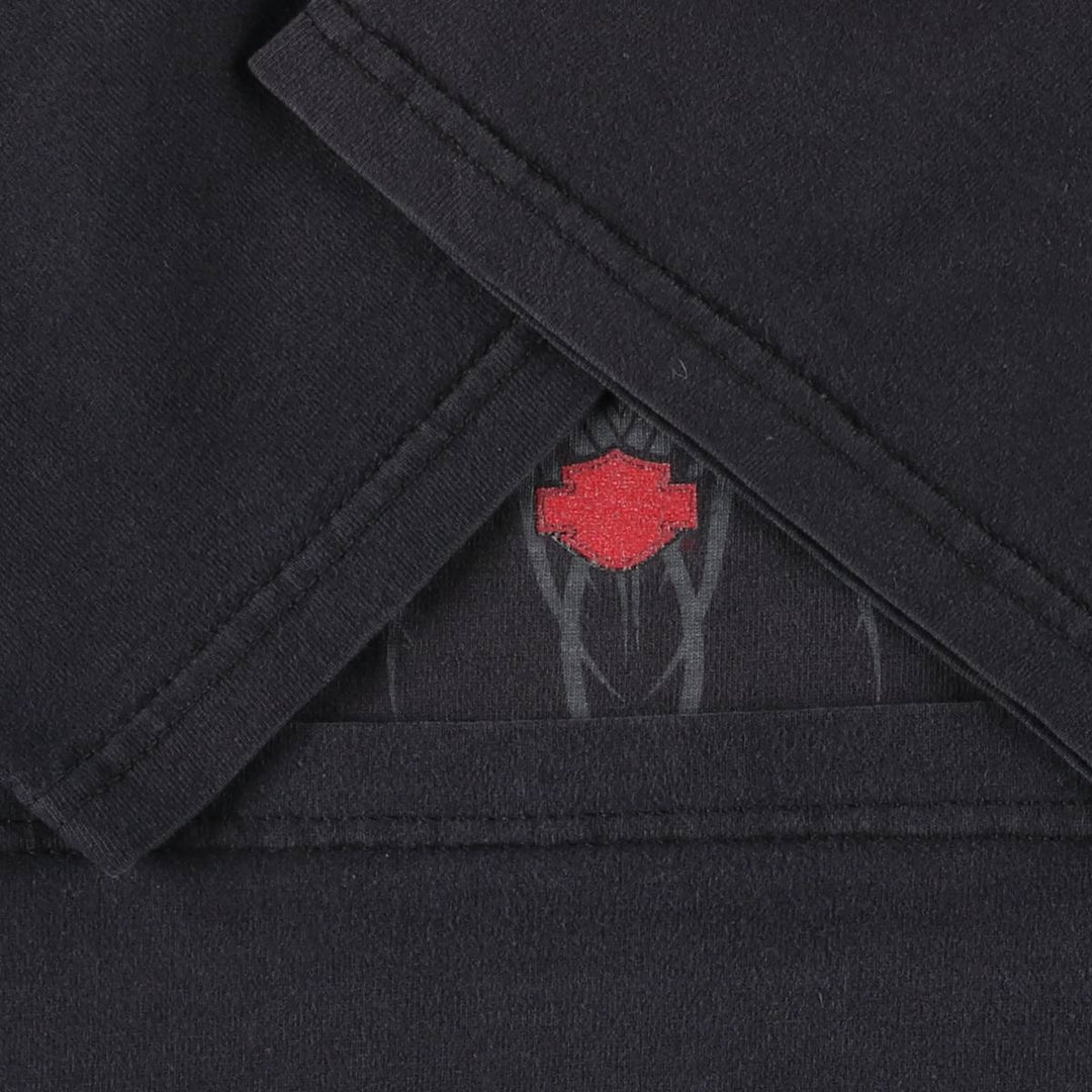 00'S Harley-Davidson Motorcycle Bike T-shirt Made in USA Men's L size cotton white type Vintage Second Hand