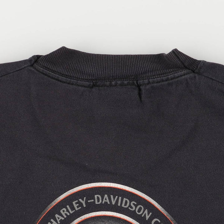 00'S Harley-Davidson Motorcycle Bike T-shirt Made in USA Men's L size cotton white type Vintage Second Hand