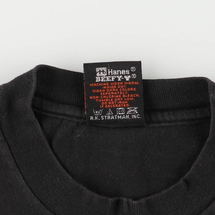 00'S Harley-Davidson Motorcycle Bike T-shirt Made in USA Men's M size cotton black type Vintage Second Hand