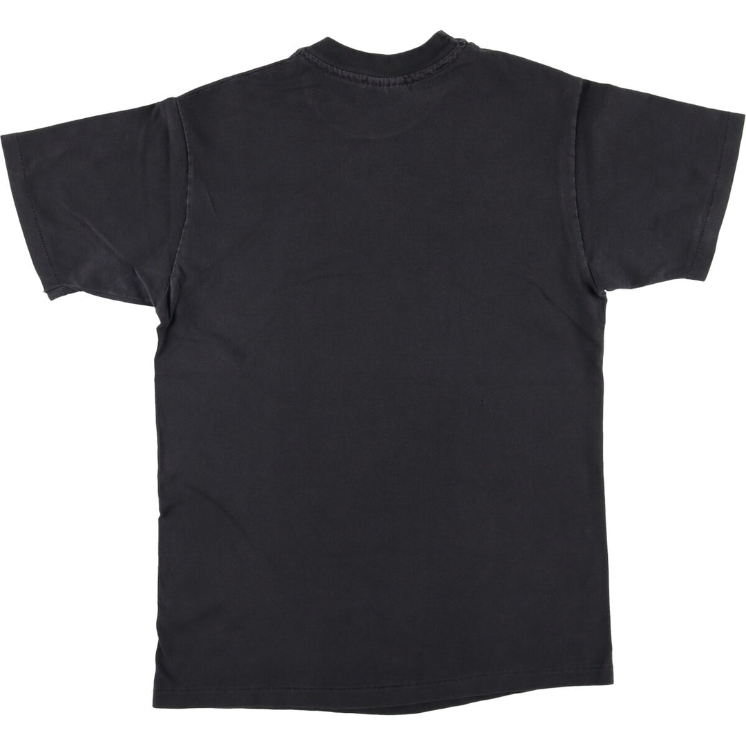 Vintage 90'S Hanes Art T-shirt, Made in USA, Men's Size Medium cotton black type Vintage Second Hand