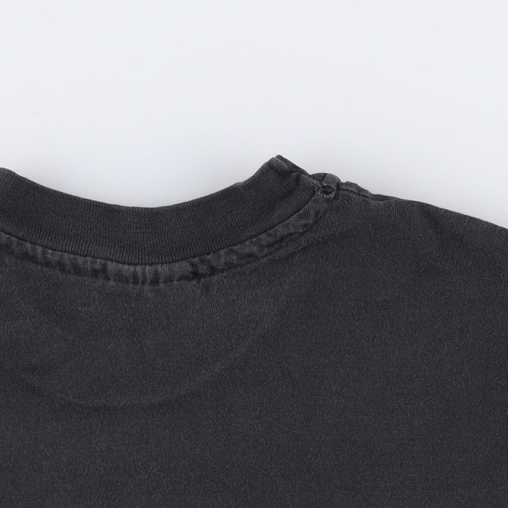Vintage 90'S Hanes Art T-shirt, Made in USA, Men's Size Medium cotton black type Vintage Second Hand