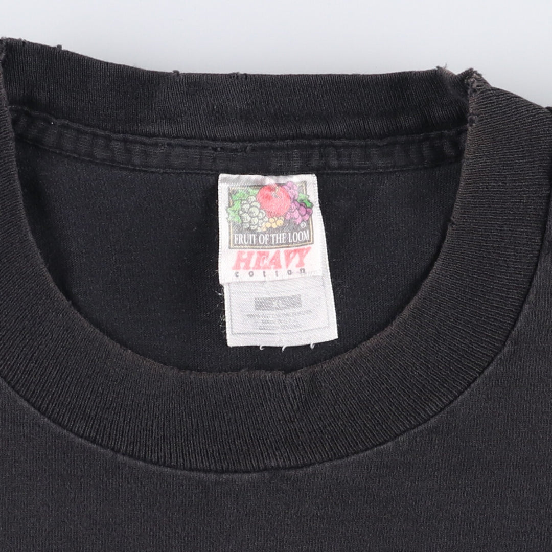 90'S Fruit of the Loom Element Symbol Print T-Shirt, Made in USA, Men's XL, Vintage cotton Charcoal Vintage Second Hand
