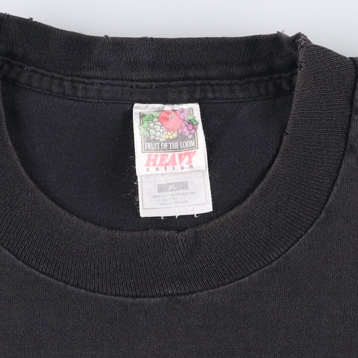 90'S Fruit of the Loom Element Symbol Print T-Shirt, Made in USA, Men's XL, Vintage cotton Charcoal Vintage Second Hand