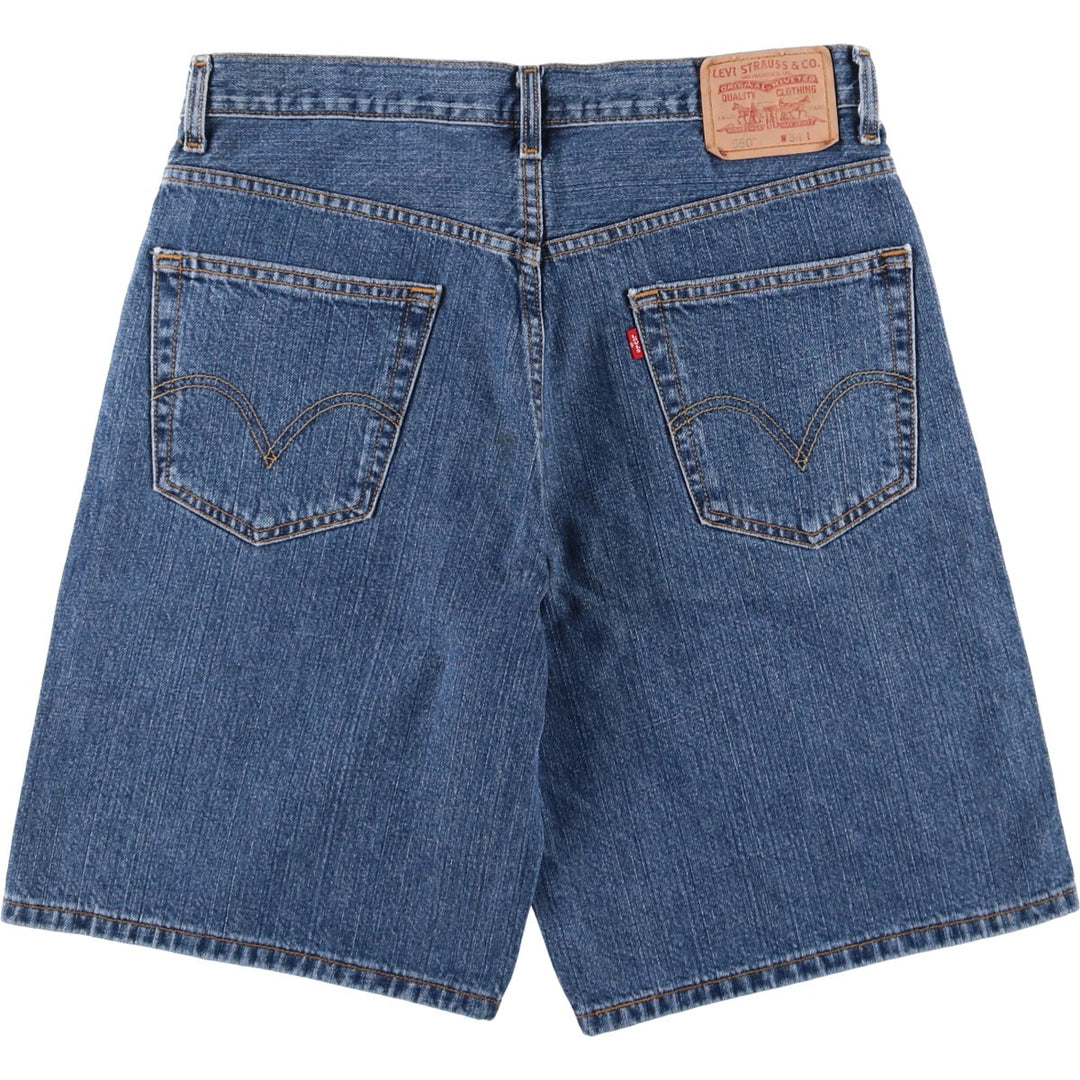 Levi's 550 Relaxed Fit Denim Shorts, Half Pants, Jorts, Men's, W35 equivalent cotton blue type Vintage Second Hand