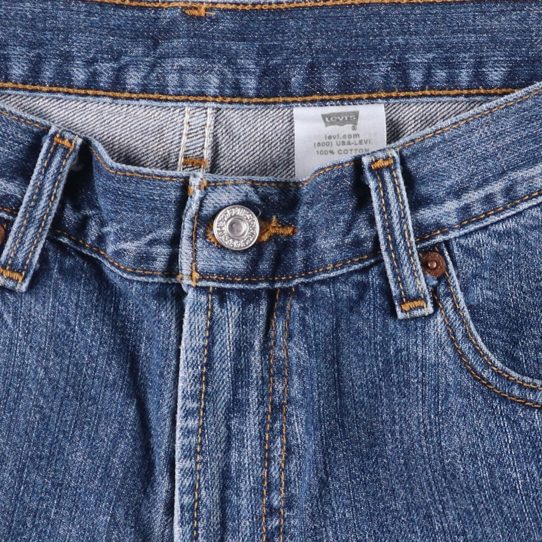 Levi's 550 Relaxed Fit Denim Shorts, Half Pants, Jorts, Men's, W35 equivalent cotton blue type Vintage Second Hand