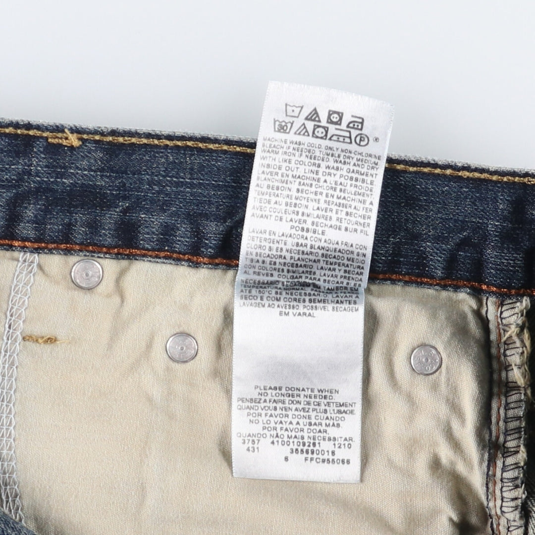 Levi's 569 LOOSE STRAIGHT denim shorts, half pants, jorts, men's w34 equivalent cotton blue type Vintage Second Hand
