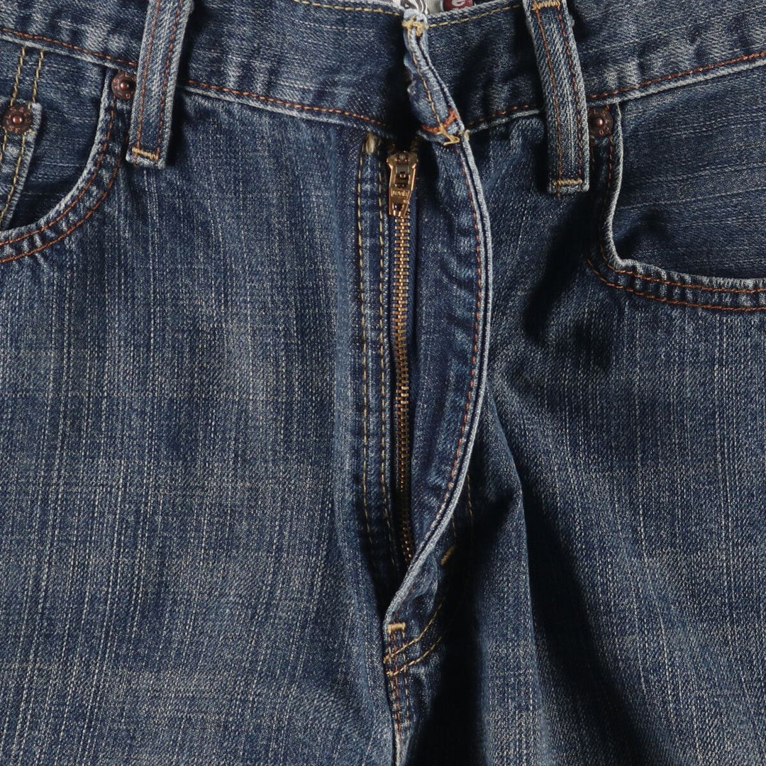 Levi's 569 LOOSE STRAIGHT denim shorts, half pants, jorts, men's w34 equivalent cotton blue type Vintage Second Hand