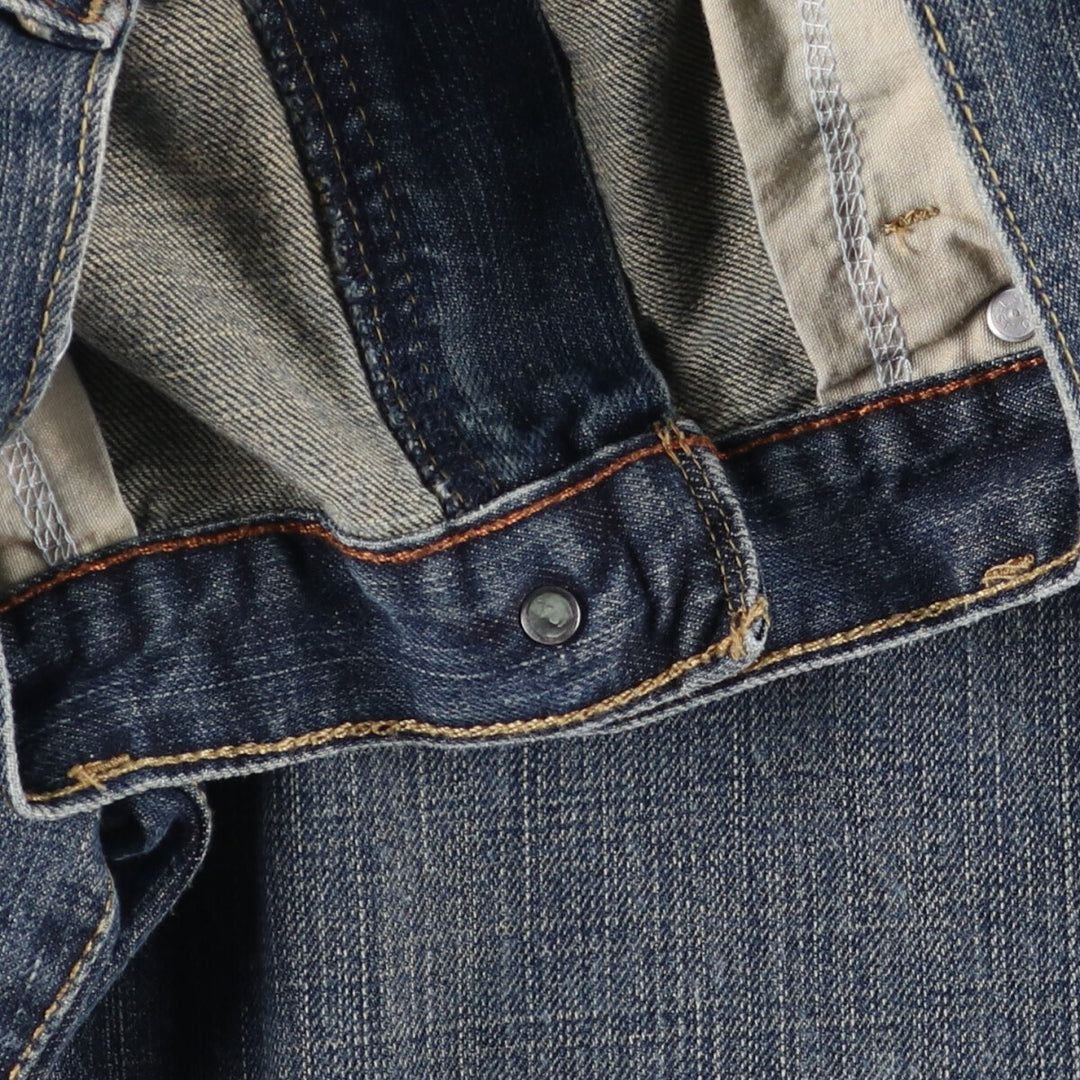 Levi's 569 LOOSE STRAIGHT denim shorts, half pants, jorts, men's w34 equivalent cotton blue type Vintage Second Hand