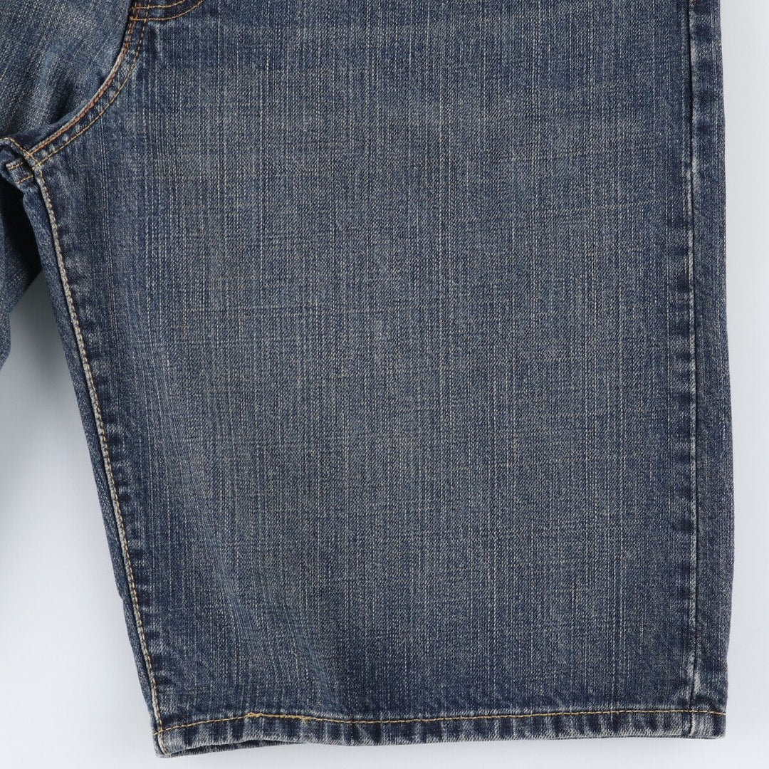 Levi's 569 LOOSE STRAIGHT denim shorts, half pants, jorts, men's w34 equivalent cotton blue type Vintage Second Hand
