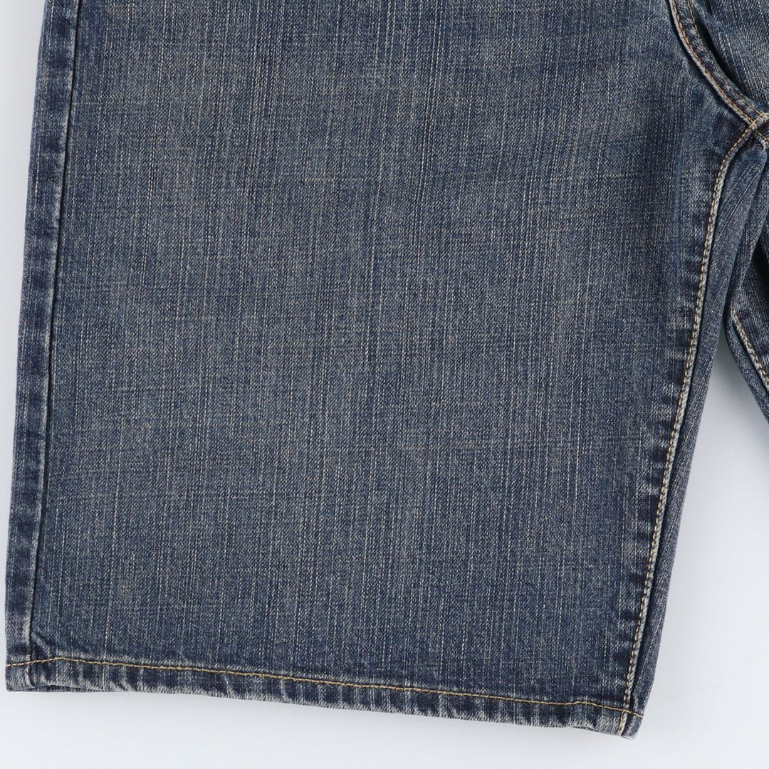 Levi's 569 LOOSE STRAIGHT denim shorts, half pants, jorts, men's w34 equivalent cotton blue type Vintage Second Hand