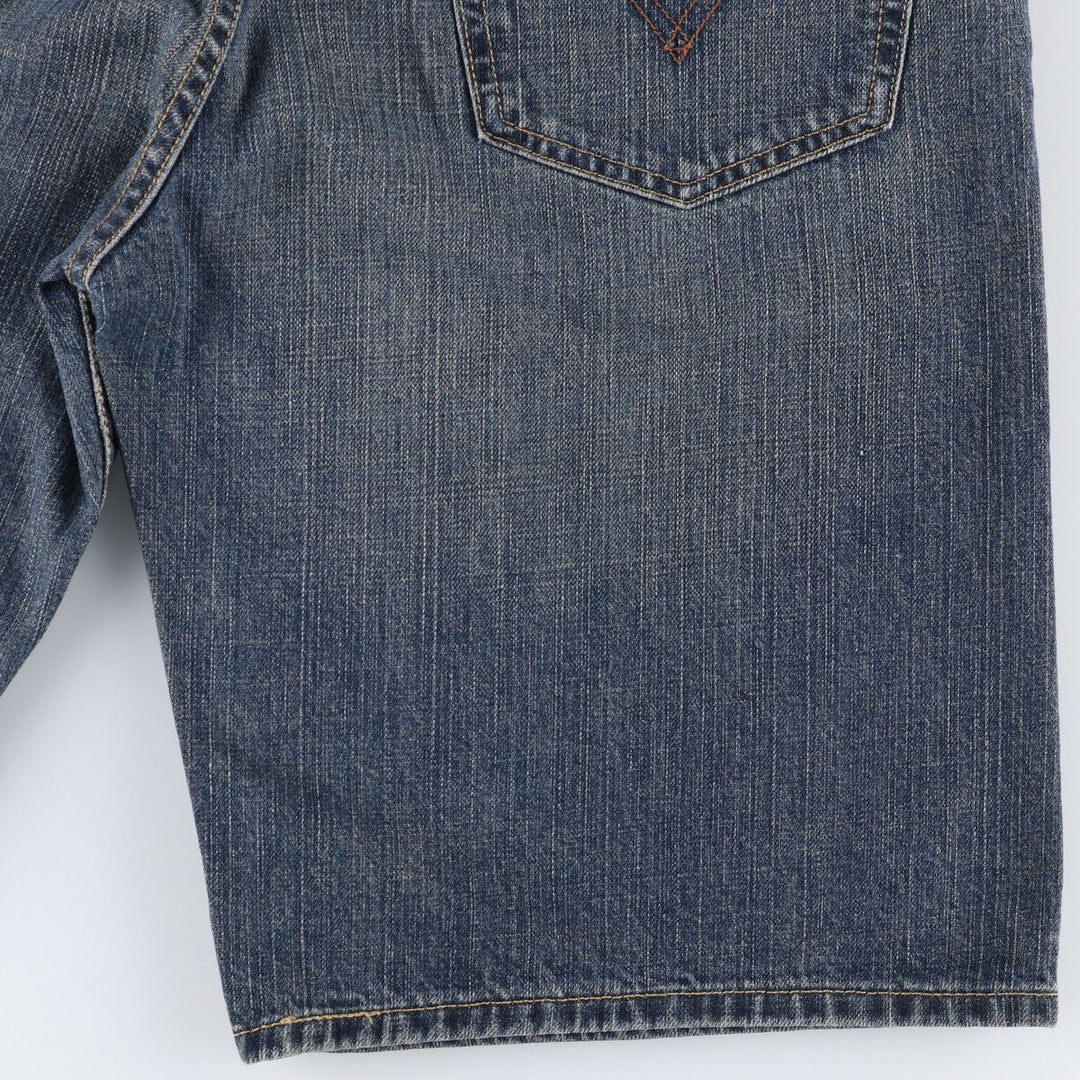 Levi's 569 LOOSE STRAIGHT denim shorts, half pants, jorts, men's w34 equivalent cotton blue type Vintage Second Hand