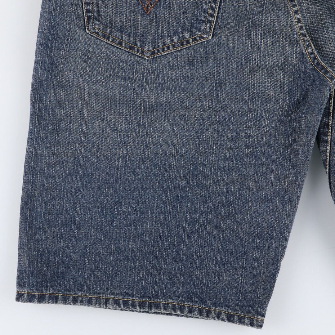 Levi's 569 LOOSE STRAIGHT denim shorts, half pants, jorts, men's w34 equivalent cotton blue type Vintage Second Hand