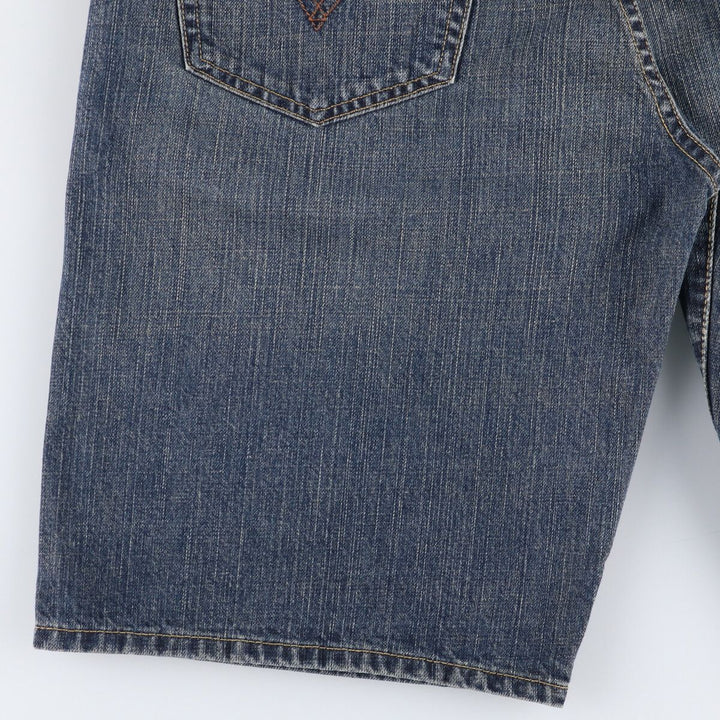 Levi's 569 LOOSE STRAIGHT denim shorts, half pants, jorts, men's w34 equivalent cotton blue type Vintage Second Hand