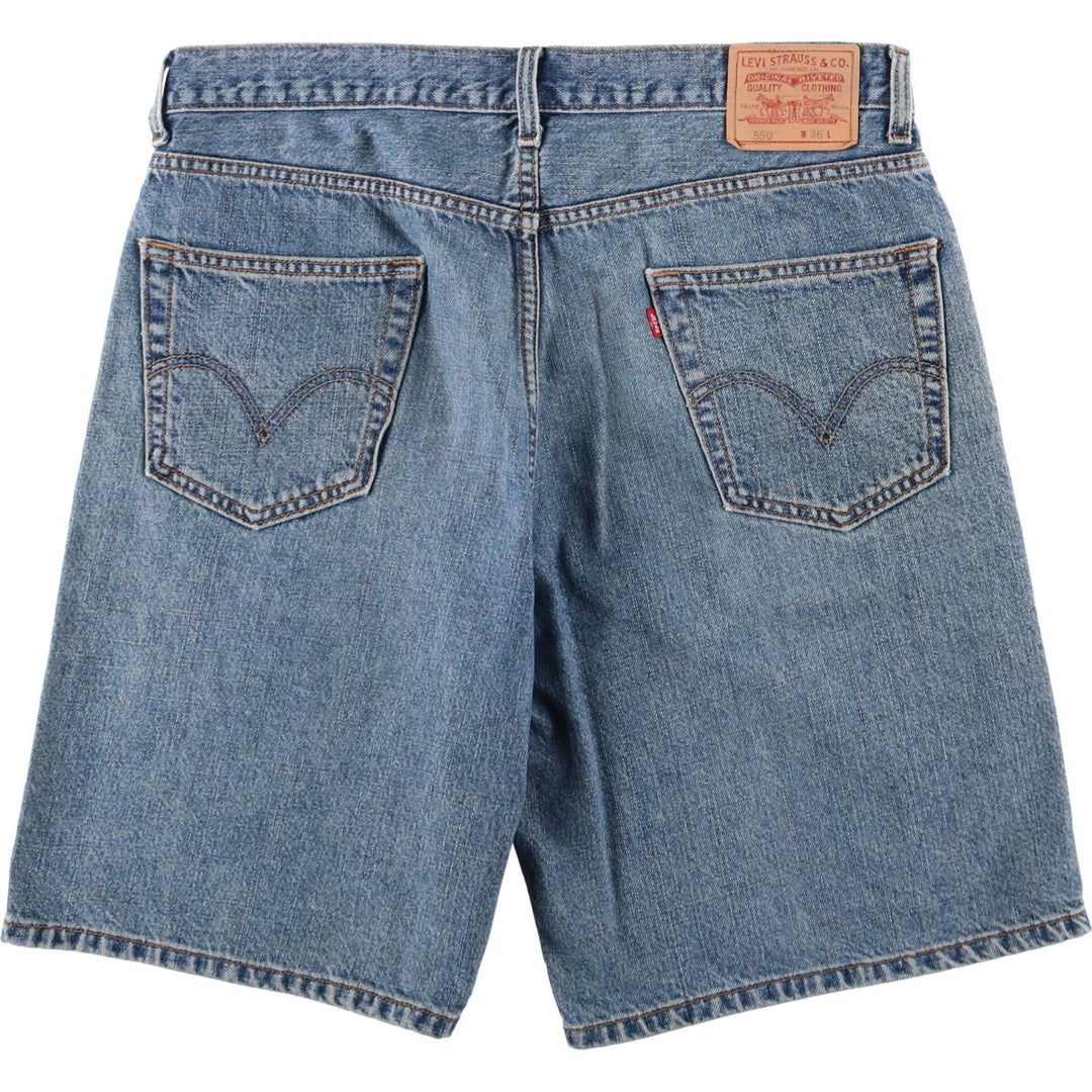 Levi's 550 Relaxed Fit Denim Shorts, Men's Size W37 cotton blue type Vintage Second Hand