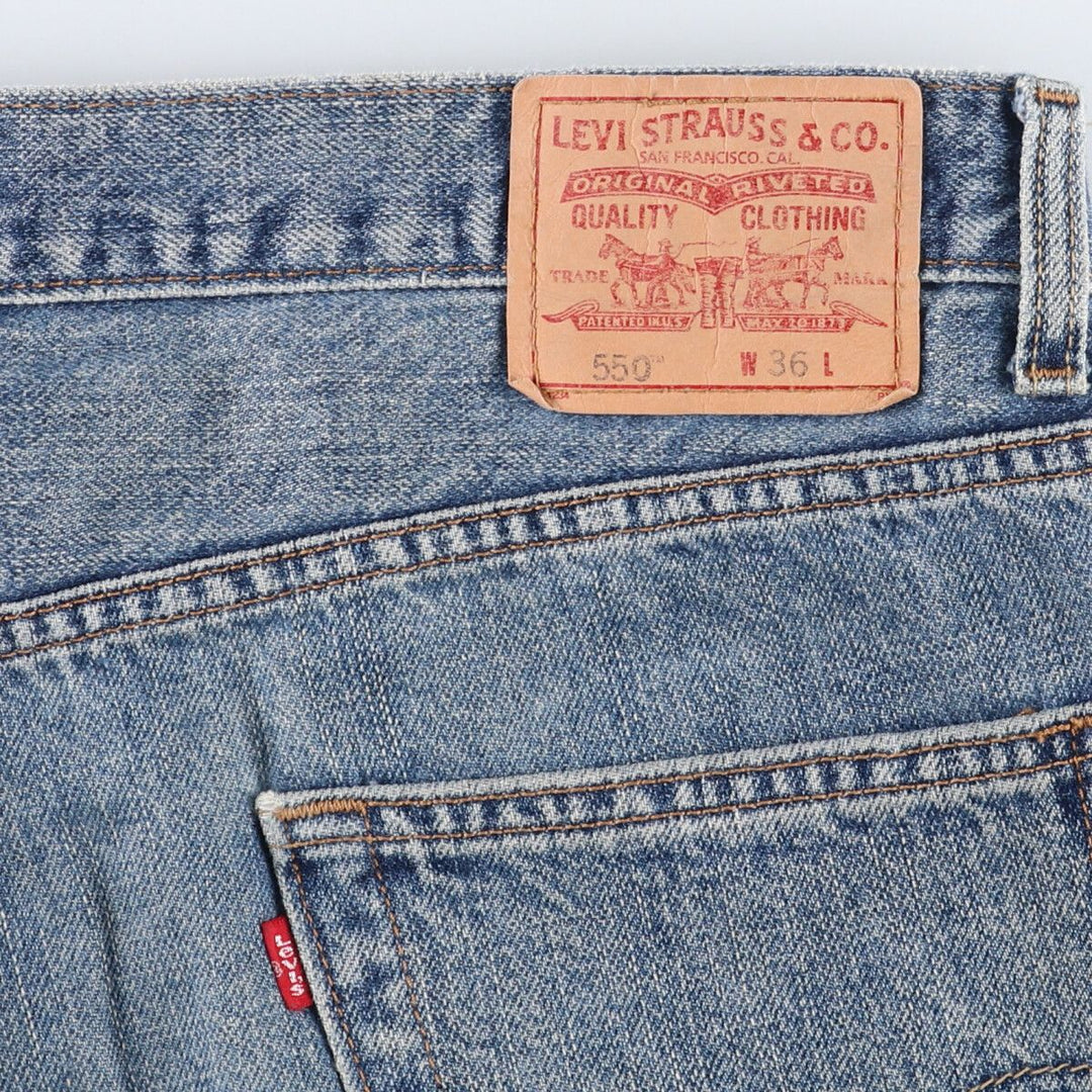 Levi's 550 Relaxed Fit Denim Shorts, Men's Size W37 cotton blue type Vintage Second Hand