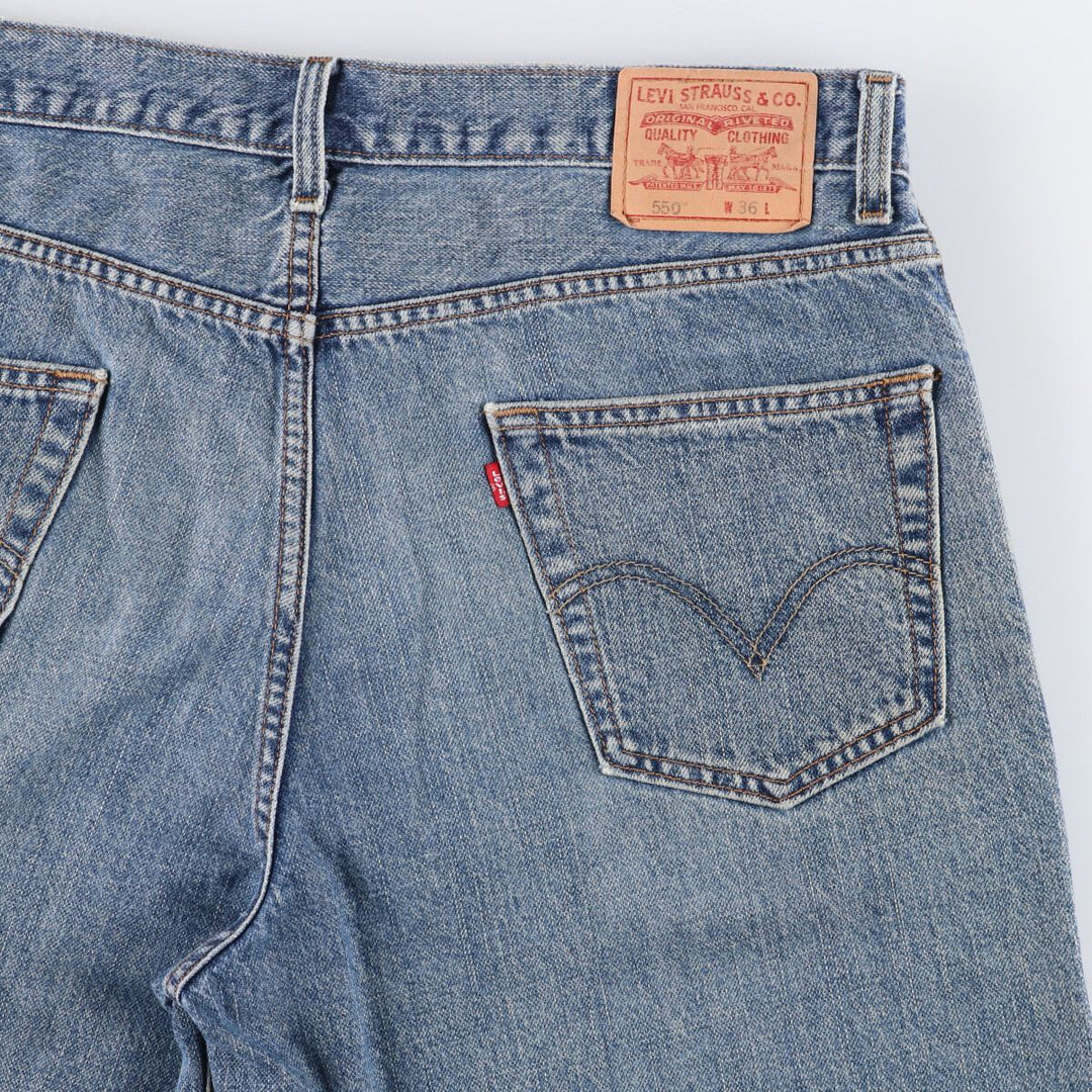 Levi's 550 Relaxed Fit Denim Shorts, Men's Size W37 cotton blue type Vintage Second Hand