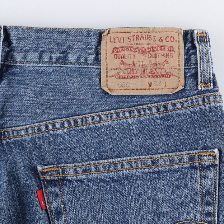 Levi's 550 Relaxed Fit Denim Shorts, Men's Size W33 cotton blue type Vintage Second Hand