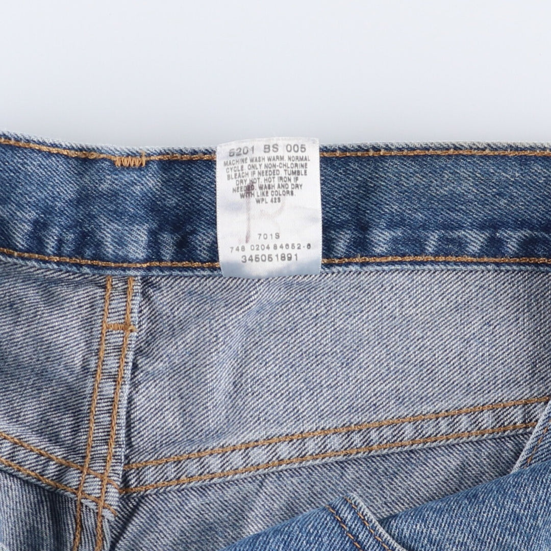 Levi's 505 REGULAR FIT denim shorts, short pants, men's size w34 cotton blue type Vintage Second Hand