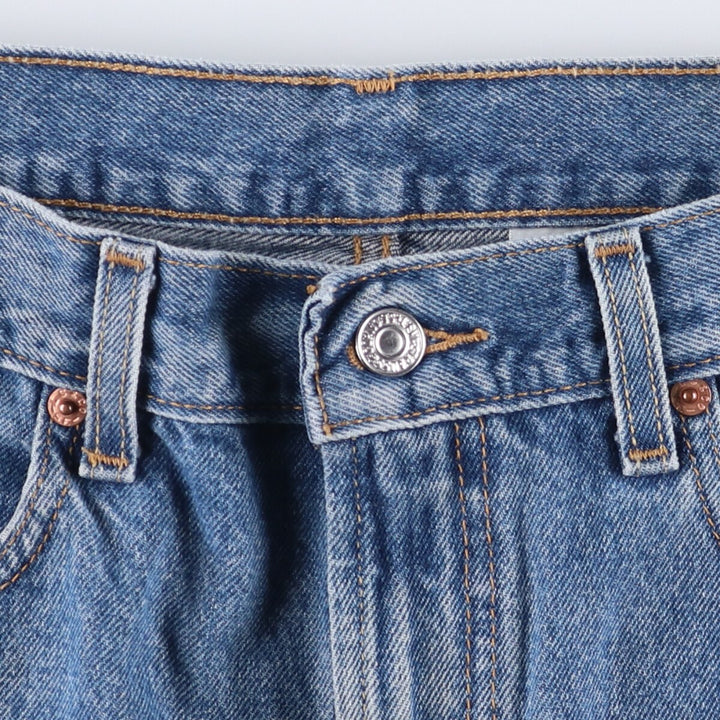 Levi's 505 REGULAR FIT denim shorts, short pants, men's size w34 cotton blue type Vintage Second Hand