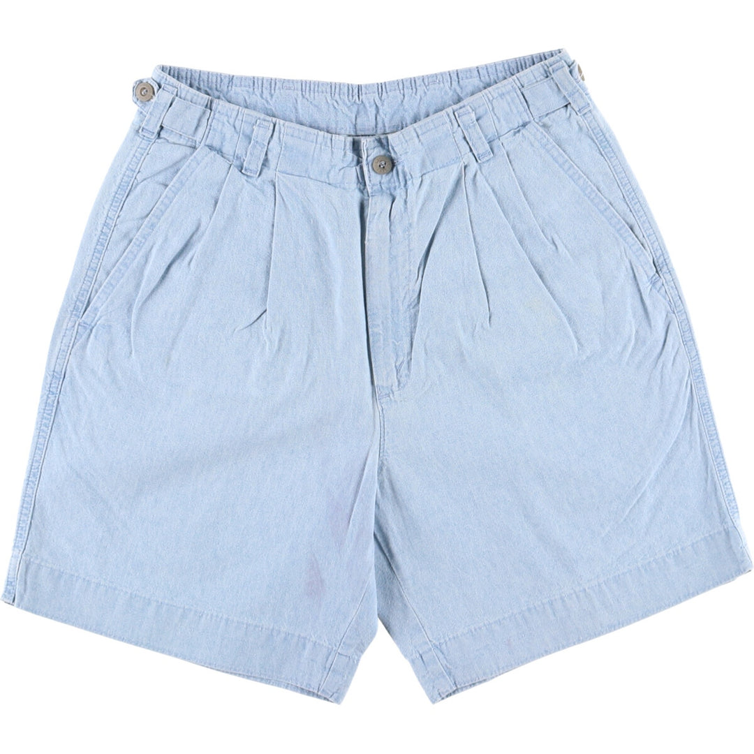 Levi's DOCKERS denim shorts, short pants, made in the USA, men's w30 equivalent cotton Blue type light blue Vintage Second Hand