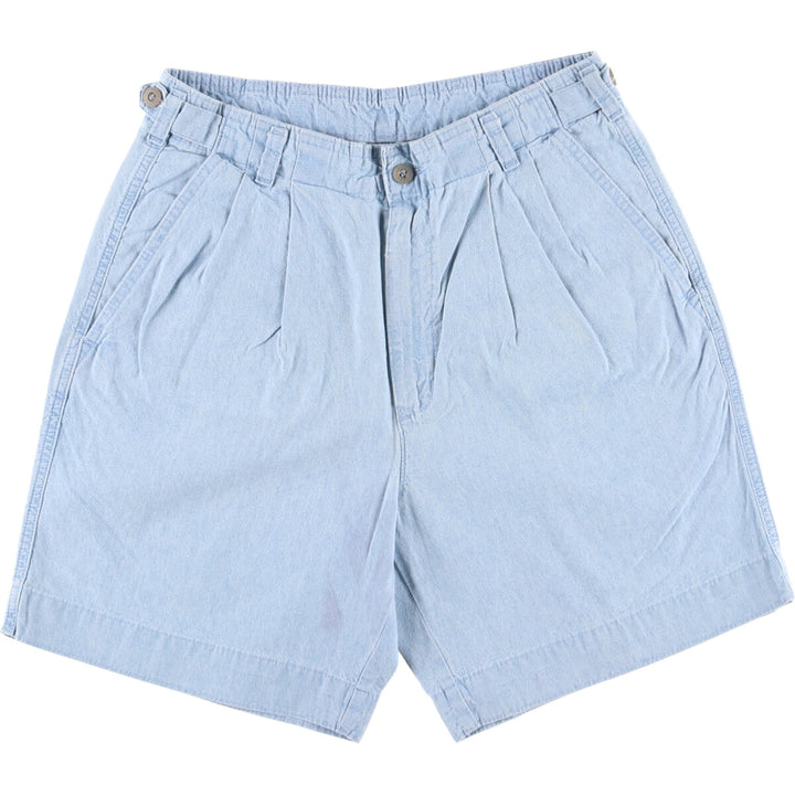 Levi's DOCKERS denim shorts, short pants, made in the USA, men's w30 equivalent cotton Blue type light blue Vintage Second Hand