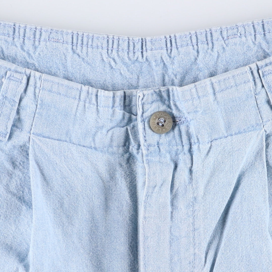 Levi's DOCKERS denim shorts, short pants, made in the USA, men's w30 equivalent cotton Blue type light blue Vintage Second Hand