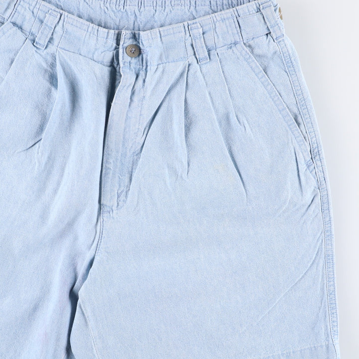 Levi's DOCKERS denim shorts, short pants, made in the USA, men's w30 equivalent cotton Blue type light blue Vintage Second Hand