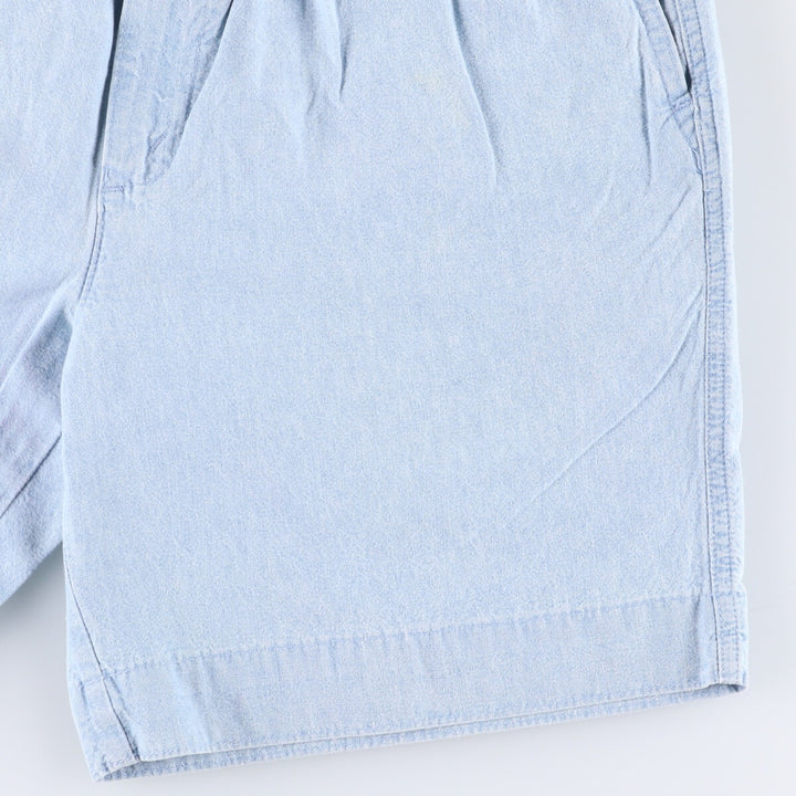 Levi's DOCKERS denim shorts, short pants, made in the USA, men's w30 equivalent cotton Blue type light blue Vintage Second Hand