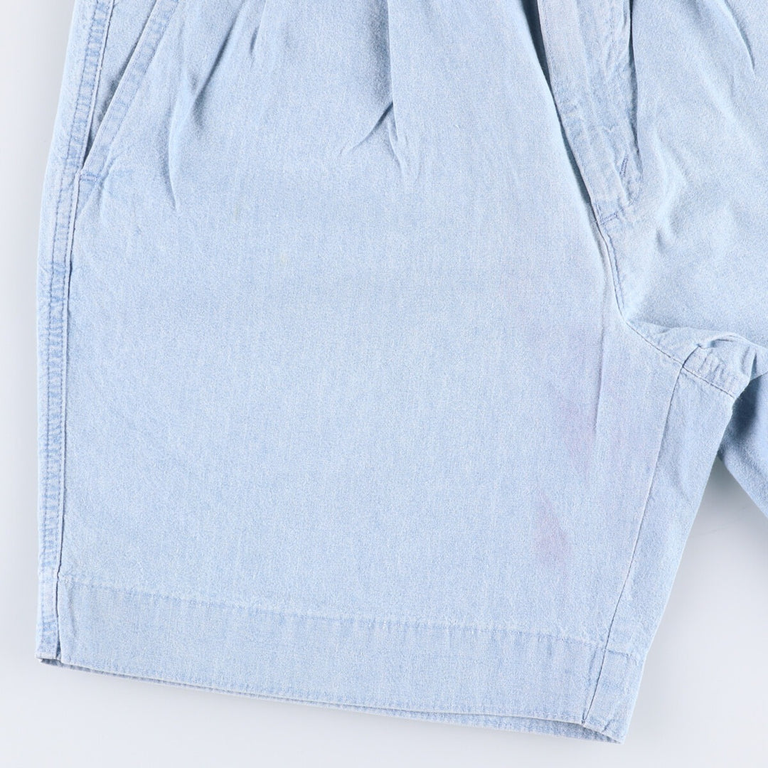 Levi's DOCKERS denim shorts, short pants, made in the USA, men's w30 equivalent cotton Blue type light blue Vintage Second Hand
