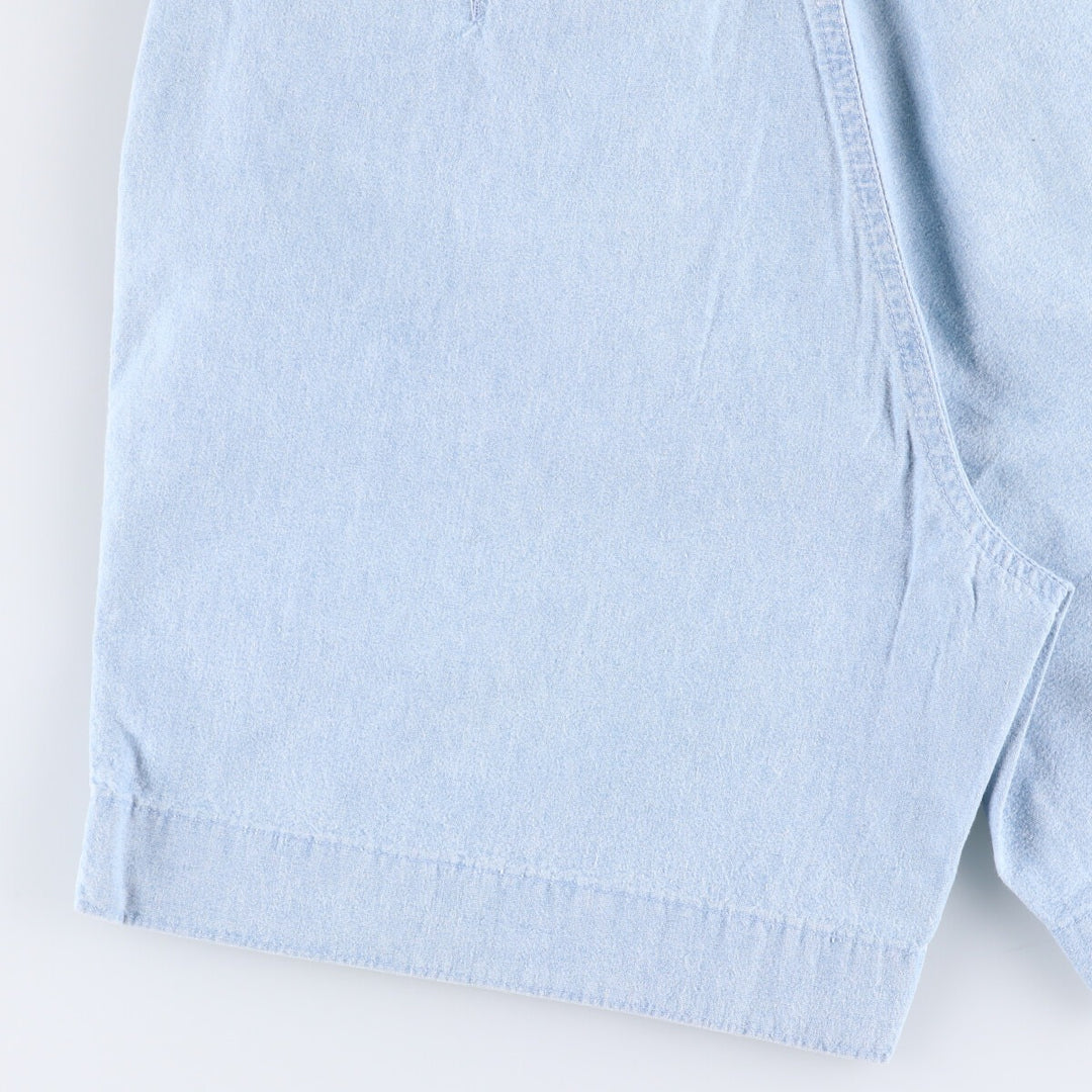 Levi's DOCKERS denim shorts, short pants, made in the USA, men's w30 equivalent cotton Blue type light blue Vintage Second Hand