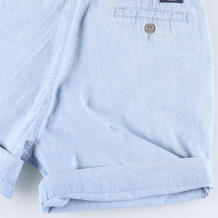 Levi's DOCKERS denim shorts, short pants, made in the USA, men's w30 equivalent cotton Blue type light blue Vintage Second Hand