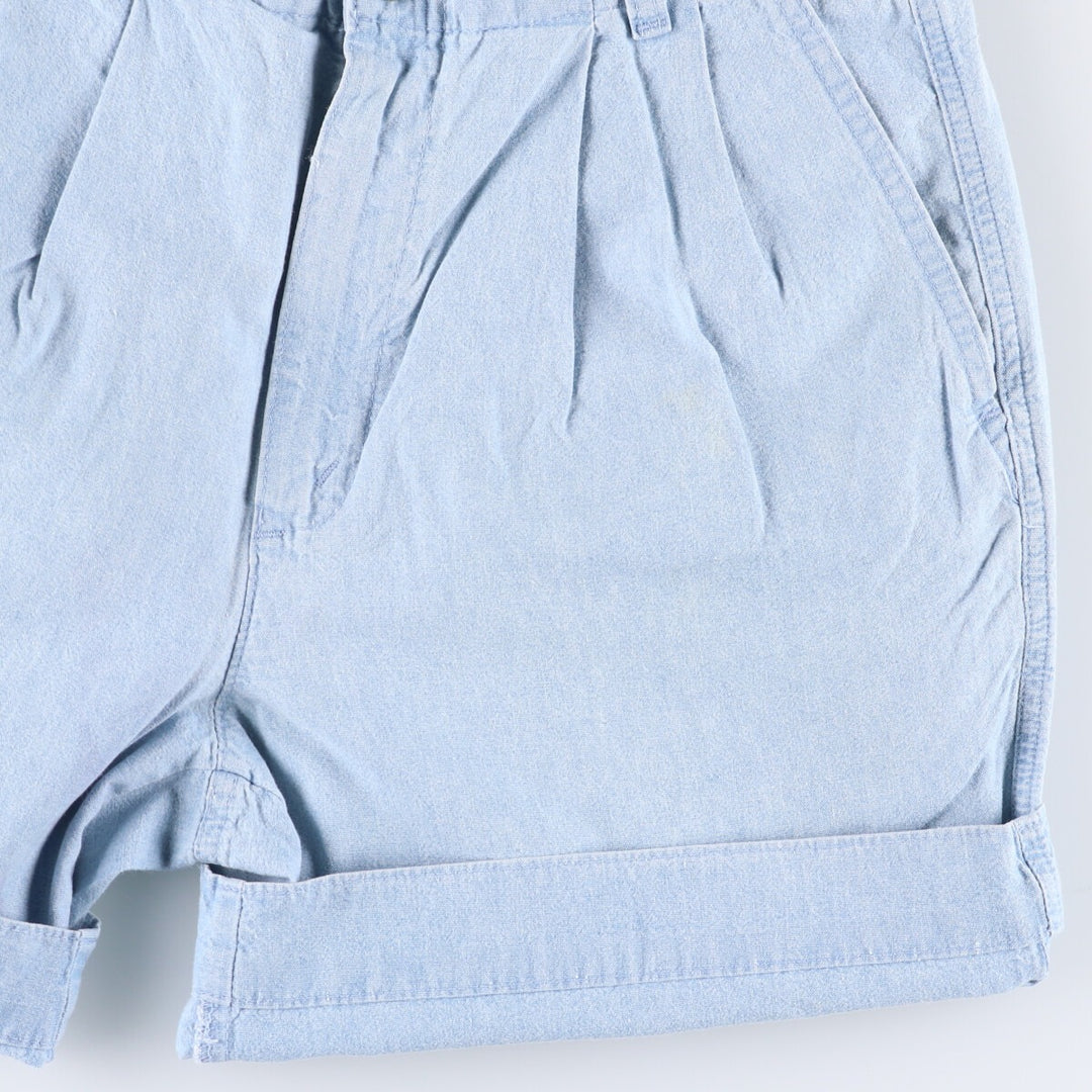 Levi's DOCKERS denim shorts, short pants, made in the USA, men's w30 equivalent cotton Blue type light blue Vintage Second Hand