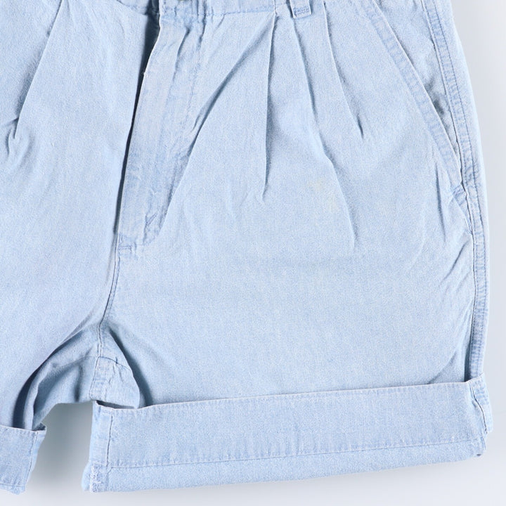 Levi's DOCKERS denim shorts, short pants, made in the USA, men's w30 equivalent cotton Blue type light blue Vintage Second Hand