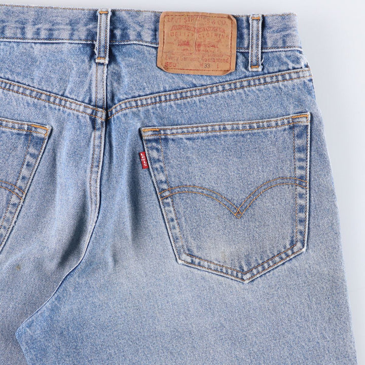 Levi's 550 REGULAR FIT denim shorts, half pants, jorts, men's w33 equivalent cotton blue type Vintage Second Hand