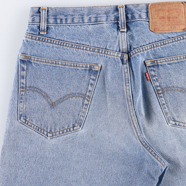 Levi's 550 REGULAR FIT denim shorts, half pants, jorts, men's w33 equivalent cotton blue type Vintage Second Hand
