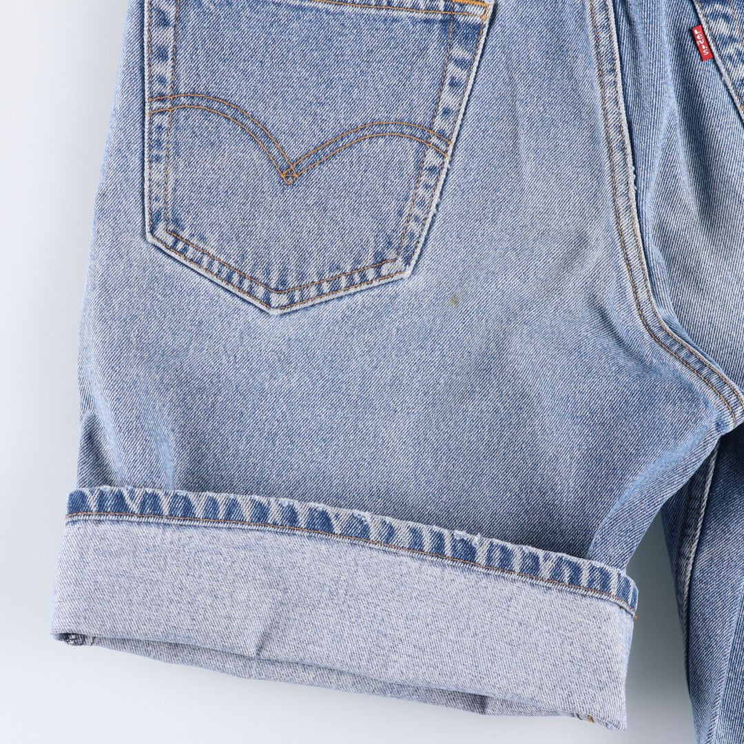 Levi's 550 REGULAR FIT denim shorts, half pants, jorts, men's w33 equivalent cotton blue type Vintage Second Hand