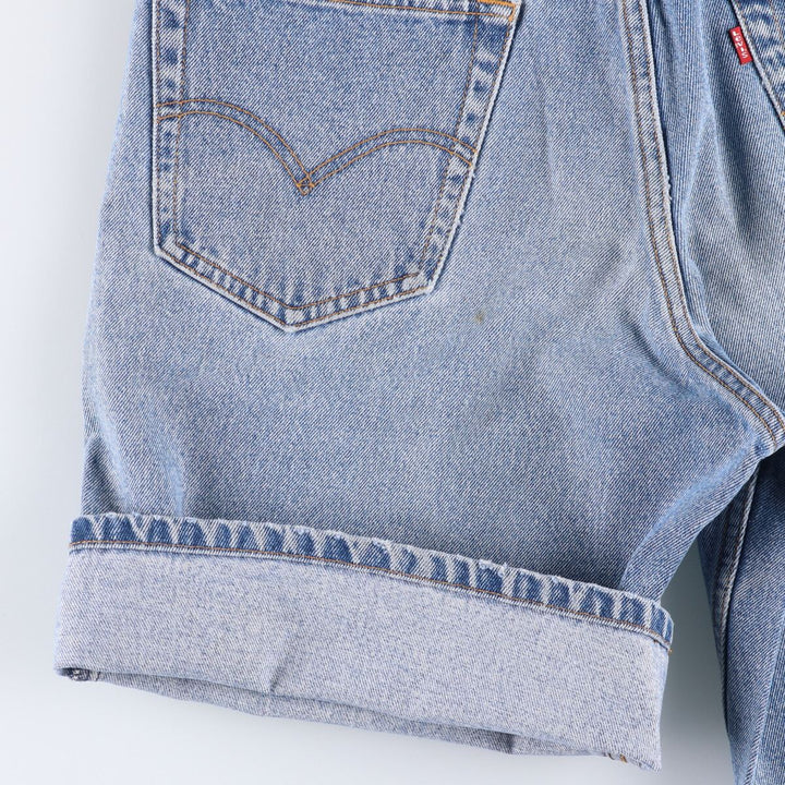 Levi's 550 REGULAR FIT denim shorts, half pants, jorts, men's w33 equivalent cotton blue type Vintage Second Hand