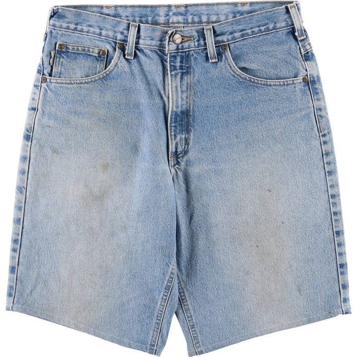 2000'S Carhartt Loose Fit Denim Shorts/Jorts, Men's Size 34 cotton blue type Vintage Second Hand