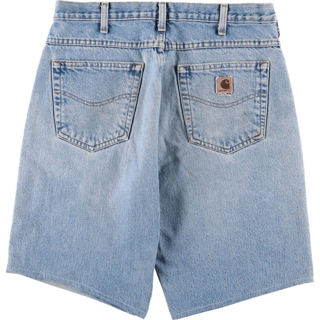 2000'S Carhartt Loose Fit Denim Shorts/Jorts, Men's Size 34 cotton blue type Vintage Second Hand
