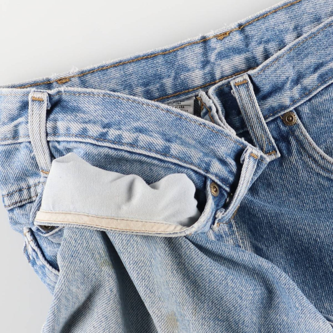 2000'S Carhartt Loose Fit Denim Shorts/Jorts, Men's Size 34 cotton blue type Vintage Second Hand